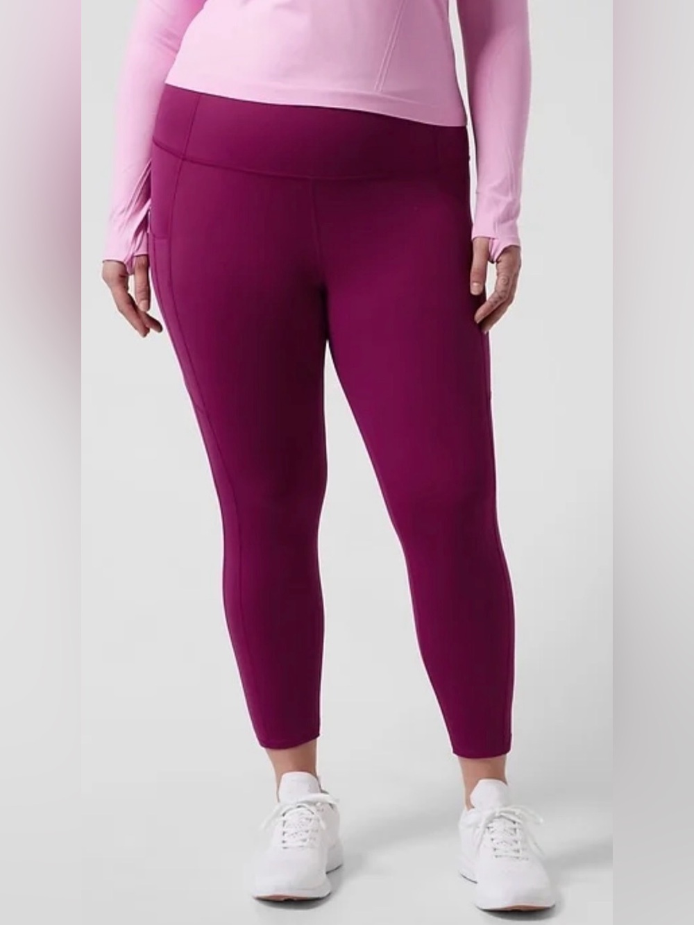 Athleta Berry Magenta ultimate stash 7/8 tight plus size 1x
